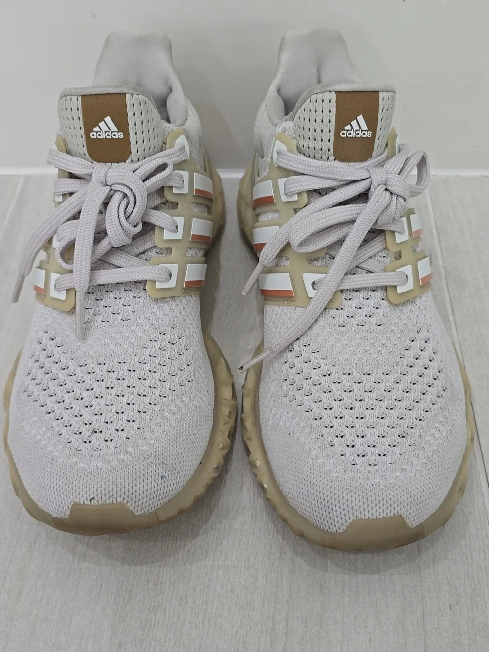 adidas Light Gray White Copper Women's Sneakers Ultraboost DNA Web Size 8